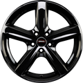 Team Dynamics Cyclone Gloss Black Alufelge 6.5x16 Zoll ET38 LK 5x98 ML73.1