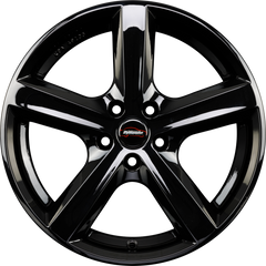 Team Dynamics Cyclone Gloss Black Alufelge 6.5x16 Zoll ET38 LK 5x98 ML73.1