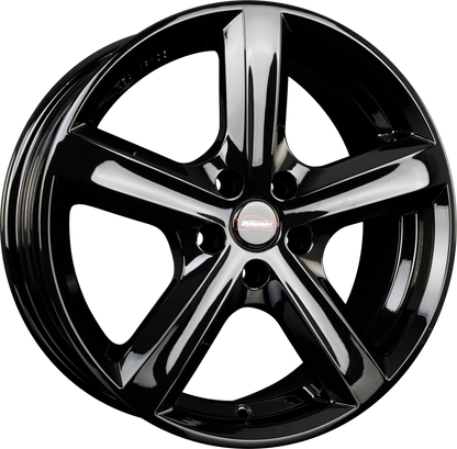 Team Dynamics Cyclone Gloss Black Alufelge 6.5x16 Zoll ET38 LK 5x98 ML73.1 – Bild 2