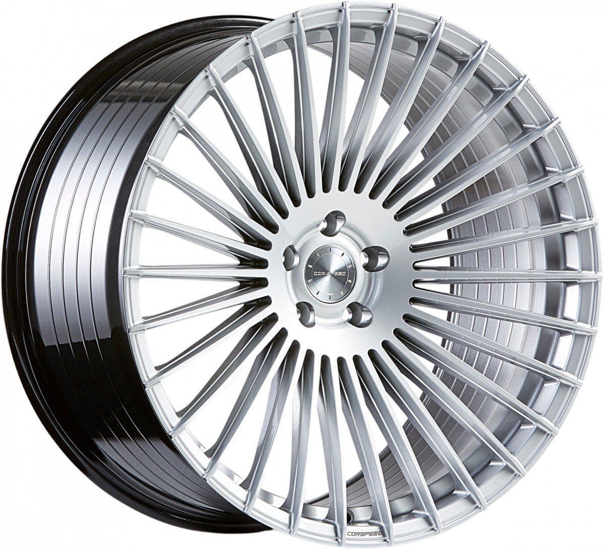 Corspeed Atmos silver Alufelge 9.5x22 Zoll ET35 LK 5x112 ML73.1