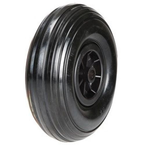Knochenmuß Komplettrad 3.00-4 PU Rille / Kunststoff-Felge: 2.10x4 D:20 NL75 Rot