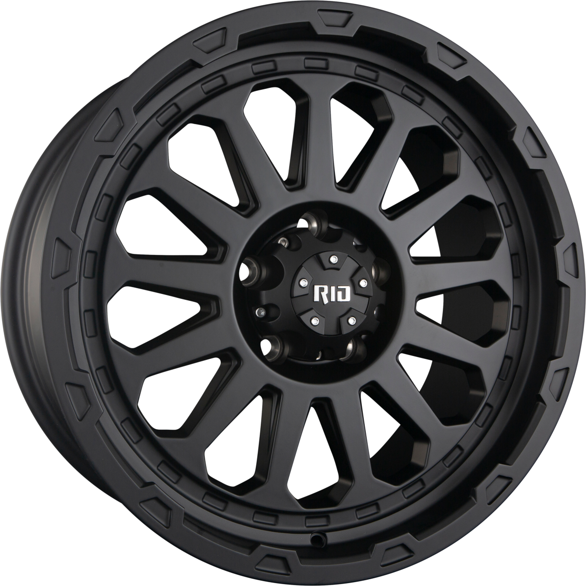 RID R07 Matte Black Alufelge 9x17 Zoll ET10 LK 6x139.7 ML106.1 – Bild 2