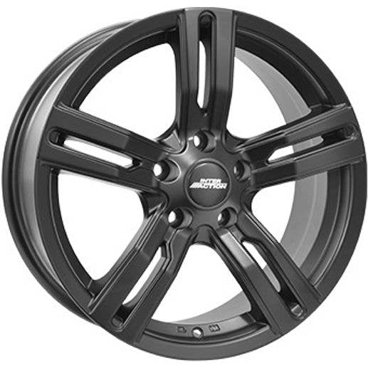 Inter Action Kargin schwarz matt Alufelge 8.5x18 Zoll ET45 LK 5x120 ML65.1