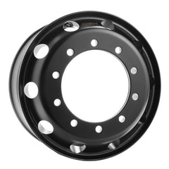 NGW Alufelge 11.75x22.5 Zoll 10/335/281 ET0 26 Schwarz Gebürstet