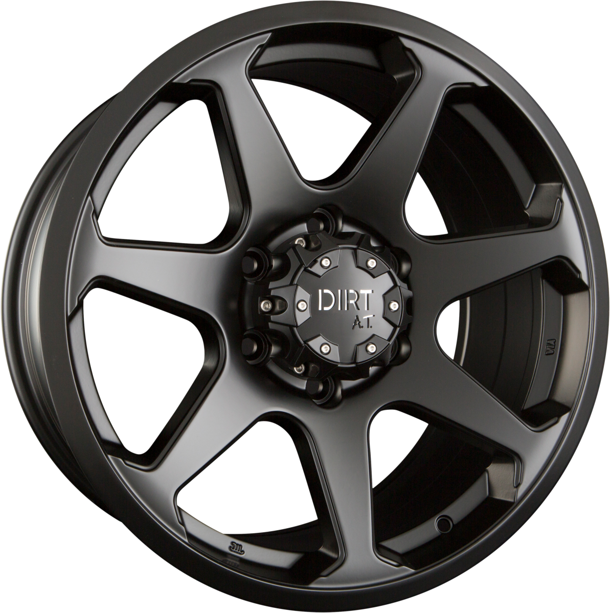Dirt A.T. D42 Black Matt Alufelge 9x18 Zoll ET25 LK 6x114.3 ML66.1 – Bild 2