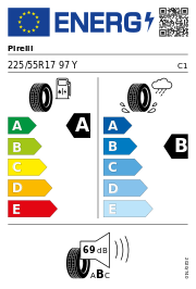 Pirelli Cinturato P7 (P7C2) (MO) DOT24 225/55 R17 97Y Sommer DOT DOT24 – EU-Reifenlabel