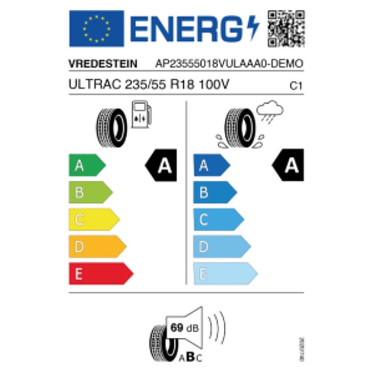 Vredestein Ultrac (Neu) 235/55 R18 100V Sommer – Bild 2