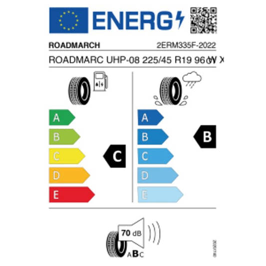 Roadmarch Prime UHP 08 225/45 R19 96W Sommer DOT 2022 – Bild 2