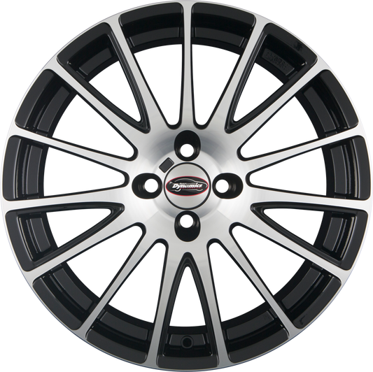 Team Dynamics Jet-GT Gloss Black Machined Face Alufelge 7.5x18 Zoll ET35 LK 4x108 ML63.4