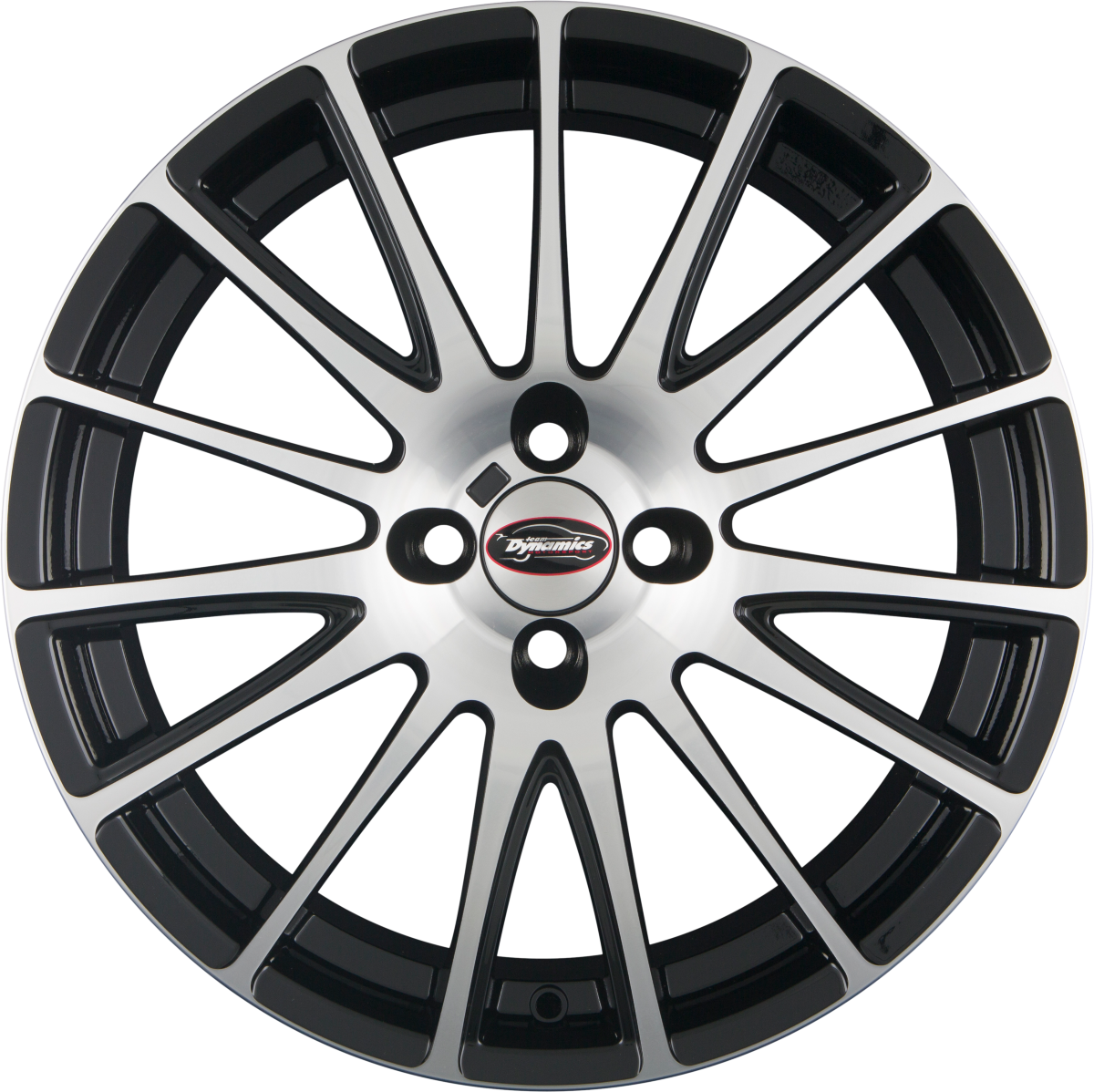 Team Dynamics Jet-GT Gloss Black Machined Face Alufelge 7.5x18 Zoll ET35 LK 4x108 ML63.4