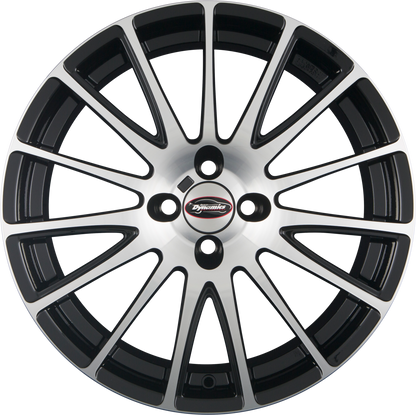 Team Dynamics Jet-GT Gloss Black Machined Face Alufelge 7.5x18 Zoll ET35 LK 4x108 ML63.4