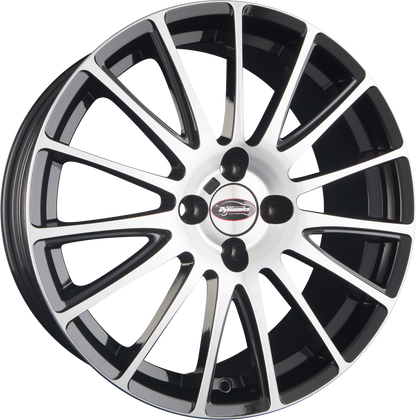 Team Dynamics Jet-GT Gloss Black Machined Face Alufelge 7.5x18 Zoll ET35 LK 4x108 ML63.4 – Bild 2