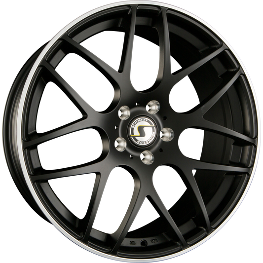 Schmidt REVOLUTION Gambit Satin Black Hornpoliert mit Softhorn Alufelge 10x20 Zoll ET40 LK 5x112 ML66.5 – Bild 2