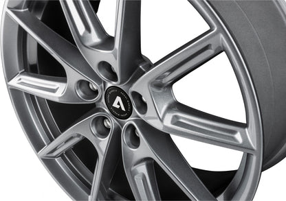 Akoni AK09 grey glossy Alufelge 8x18 Zoll ET40 LK 5x112 ML66.6 – Bild 3