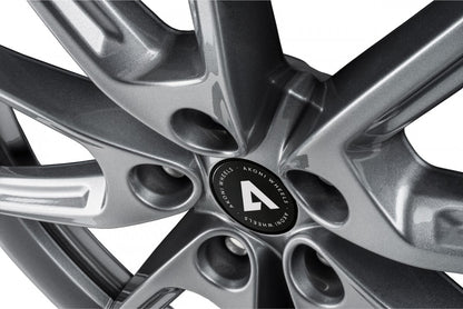 Akoni AK09 grey glossy Alufelge 8x18 Zoll ET40 LK 5x112 ML66.6 – Bild 4