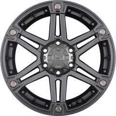 RID R01 Matte Gunmetal + Black Inserts Alufelge 9x18 Zoll ET25 LK 6x139.7 ML106.1