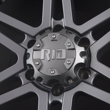 RID R01 Matte Gunmetal + Black Inserts Alufelge 9x18 Zoll ET25 LK 6x139.7 ML106.1 – Bild 3