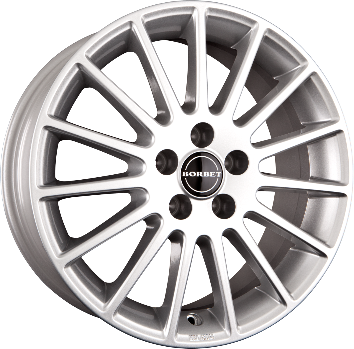 Borbet LS Kristallsilber Alufelge 7x17 Zoll ET45 LK 5x114.3 ML60.1 – Bild 2