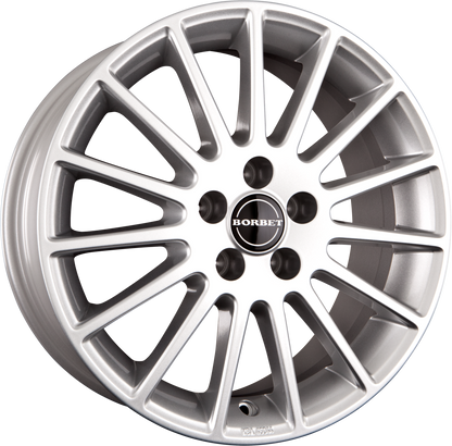 Borbet LS Kristallsilber Alufelge 7x17 Zoll ET45 LK 5x114.3 ML60.1 – Bild 2
