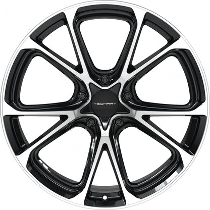 Proline Techart Formula VI black polished Alufelge 11.5x21 Zoll ET64 LK 5x130 ML71.5 – Bild 2