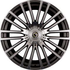 Schmidt REVOLUTION Eckstein Gunmetal Poliert mit Softhorn Alufelge 10.5x23 Zoll ET23 LK 5x120 ML66.6