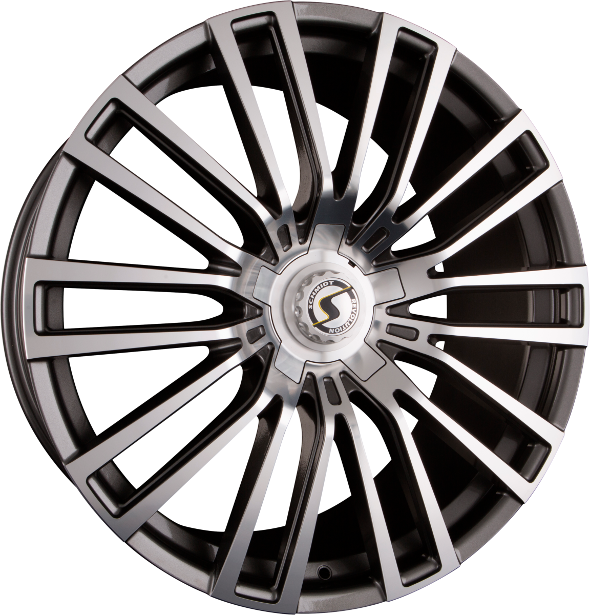 Schmidt REVOLUTION Eckstein Gunmetal Poliert mit Softhorn Alufelge 10.5x23 Zoll ET23 LK 5x120 ML66.6 – Bild 2