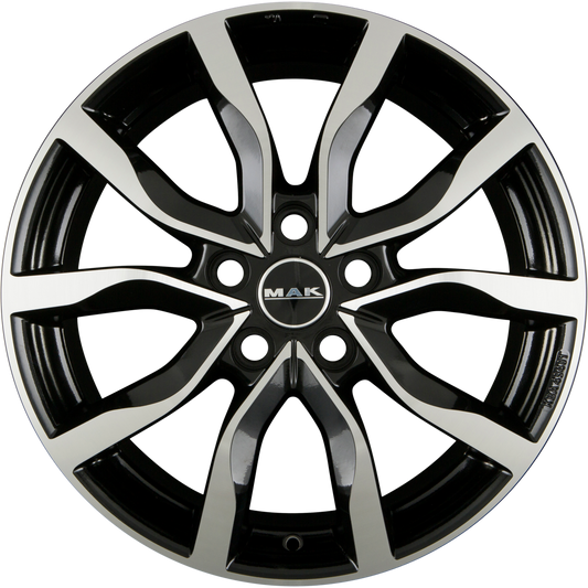 Mak Highlands Black Mirror Face Alufelge 7.5x17 Zoll ET45 LK 5x114.3 ML64.1