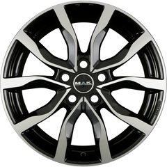 Mak Highlands Black Mirror Face Alufelge 7.5x17 Zoll ET45 LK 5x114.3 ML64.1