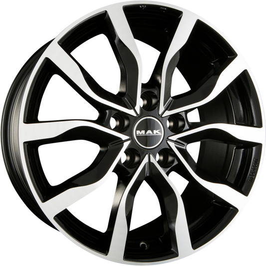 Mak Highlands Black Mirror Face Alufelge 7.5x17 Zoll ET45 LK 5x114.3 ML64.1 – Bild 2