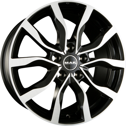 Mak Highlands Black Mirror Face Alufelge 7.5x17 Zoll ET45 LK 5x114.3 ML64.1 – Bild 2