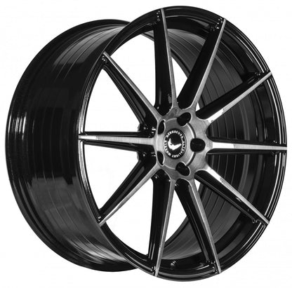 Barracuda Project 2.0 higloss-black brushed surface Alufelge 10.5x22 Zoll ET19 LK 5x112 ML73.1 – Bild 3