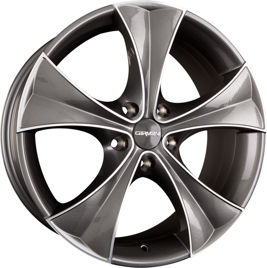 Carmani CA3 Curve Anthrazit Polish (AP) Alufelge 8x19 Zoll ET42 LK 5x114.3 ML72.6 – Bild 2