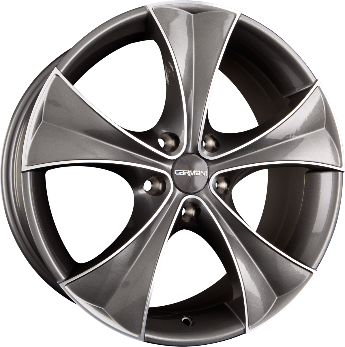 Carmani CA3 Curve Anthrazit Polish (AP) Alufelge 8x19 Zoll ET42 LK 5x114.3 ML72.6 – Bild 2