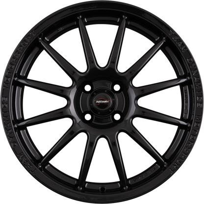 Team Dynamics Pro Race 1.2 Gloss-Black Alufelge 7x17 Zoll ET38 LK 4x100 ML73.1