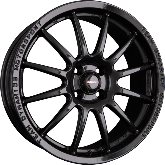 Team Dynamics Pro Race 1.2 Gloss-Black Alufelge 7x17 Zoll ET38 LK 4x100 ML73.1 – Bild 2