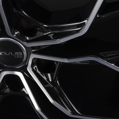 Avus Racing AC-M10 Black Polished Alufelge 8x19 Zoll ET45 LK 5x112 ML66.6 – Bild 4
