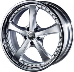 RH Alurad RAU Vesuv silber mit Edelstahlhorn Alufelge 10x18 Zoll ET55 LK 5x112 ML158