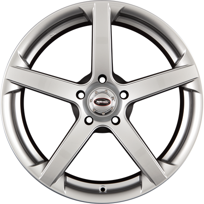 Team Dynamics Jade R2 High-Power-Silver Alufelge 8.5x18 Zoll ET45 LK 5x112 ML73.1