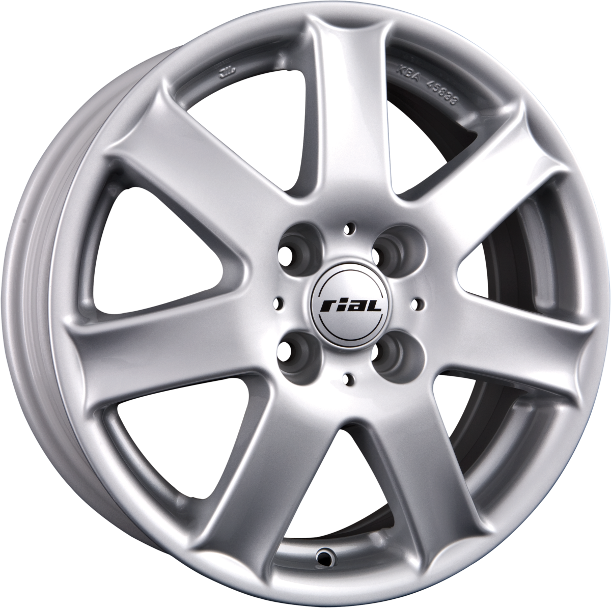 Rial Flair Polar-Silber Alufelge 6x16 Zoll ET43 LK 4x100 ML54.1 – Bild 2