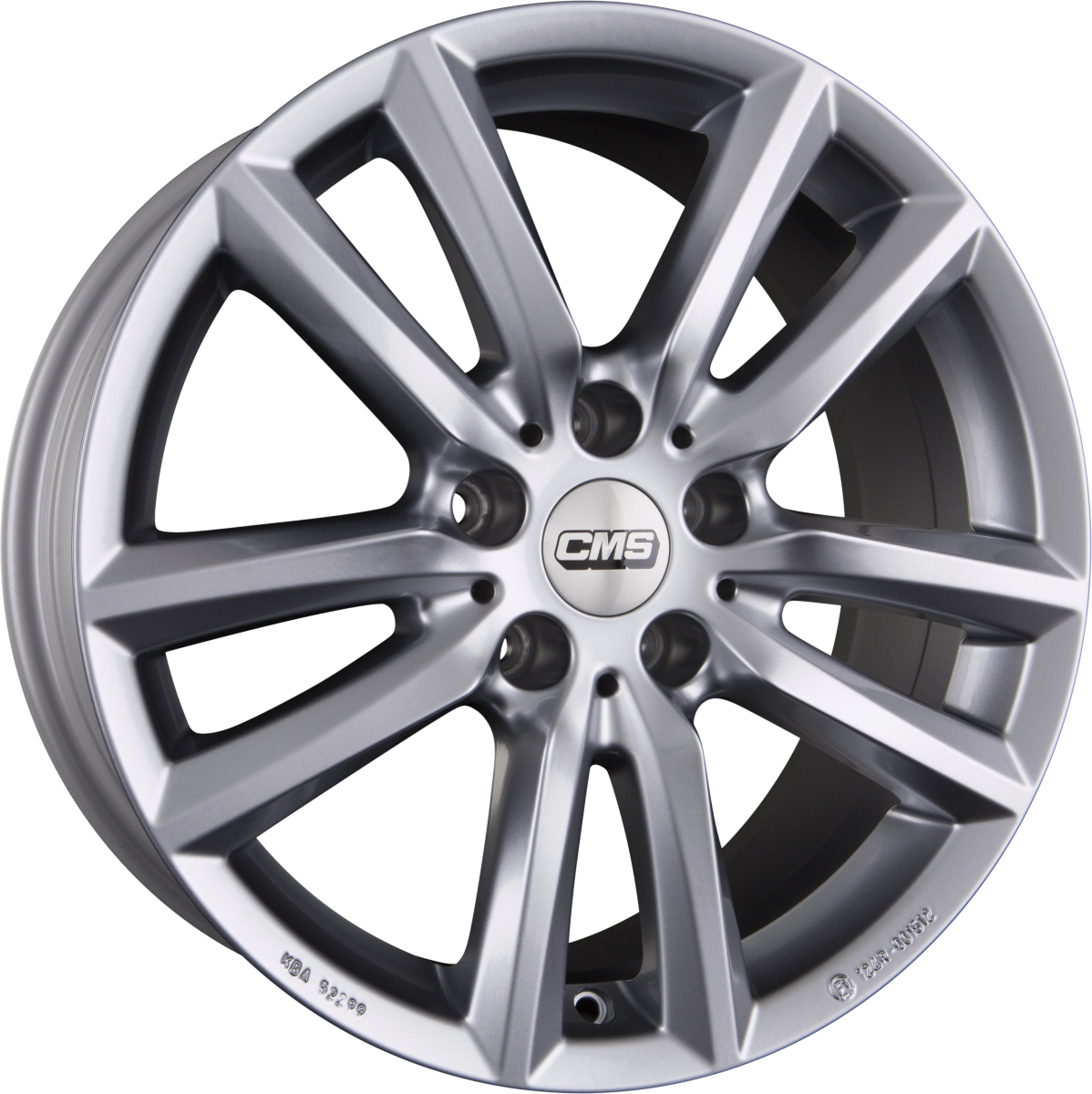CMS C27 SR Racing Silber Alufelge 8x18 Zoll ET30 LK 5x112 ML60.1 – Bild 2