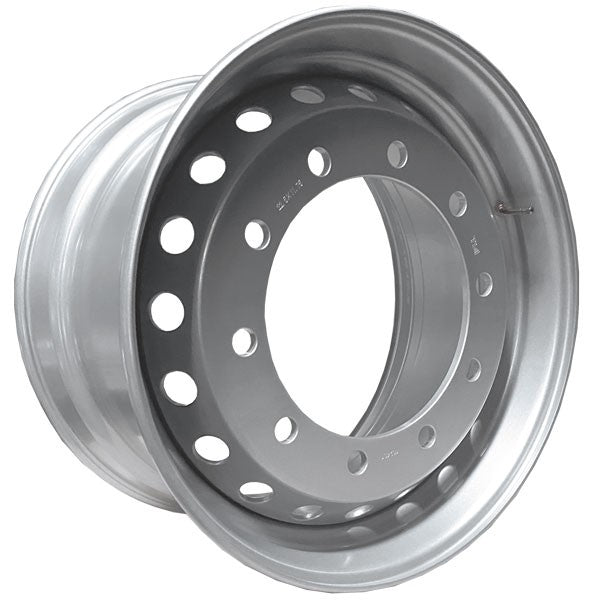 TIA wheels Stahlfelge 11.75x22.5 Zoll 10/335/281 ET120 M22 26 MZ Silber RAL9006 lackiert