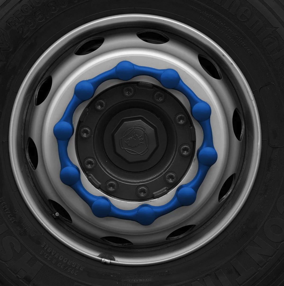 checkpoint Radmuttersicherung SAFEWHEEL BLAU 32/33 mm, 10 Bolzen, LKD 335 – Bild 5