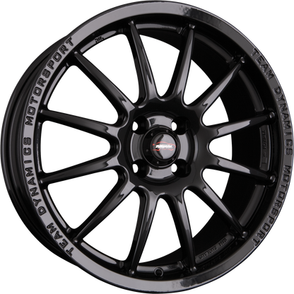 Team Dynamics Pro Race 1.2 Gloss-Black Alufelge 7x15 Zoll ET25 LK 4x108 ML73.1 – Bild 2