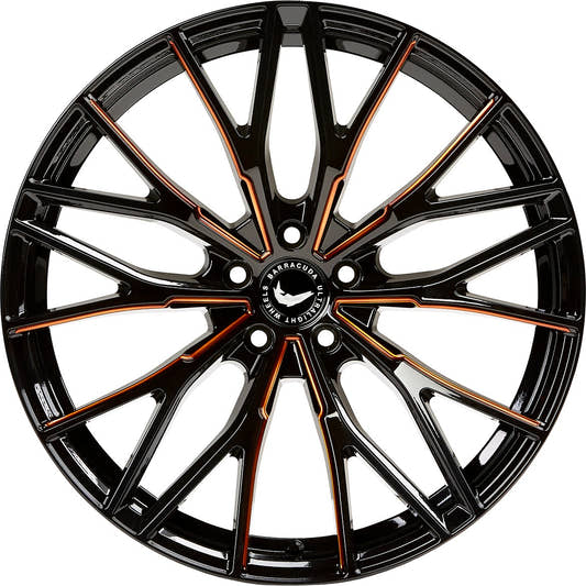 Barracuda Project 3.0 black gloss flashcopper Alufelge 8.5x18 Zoll ET38 LK 5x115 ML73.1 – Bild 2