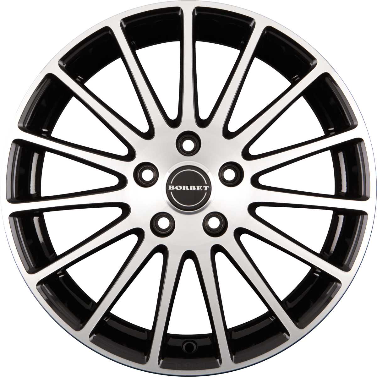 Borbet LS Schwarz Poliert Alufelge 8x18 Zoll ET35 LK 4x108 ML72.6