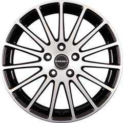 Borbet LS Schwarz Poliert Alufelge 8x18 Zoll ET35 LK 4x108 ML72.6