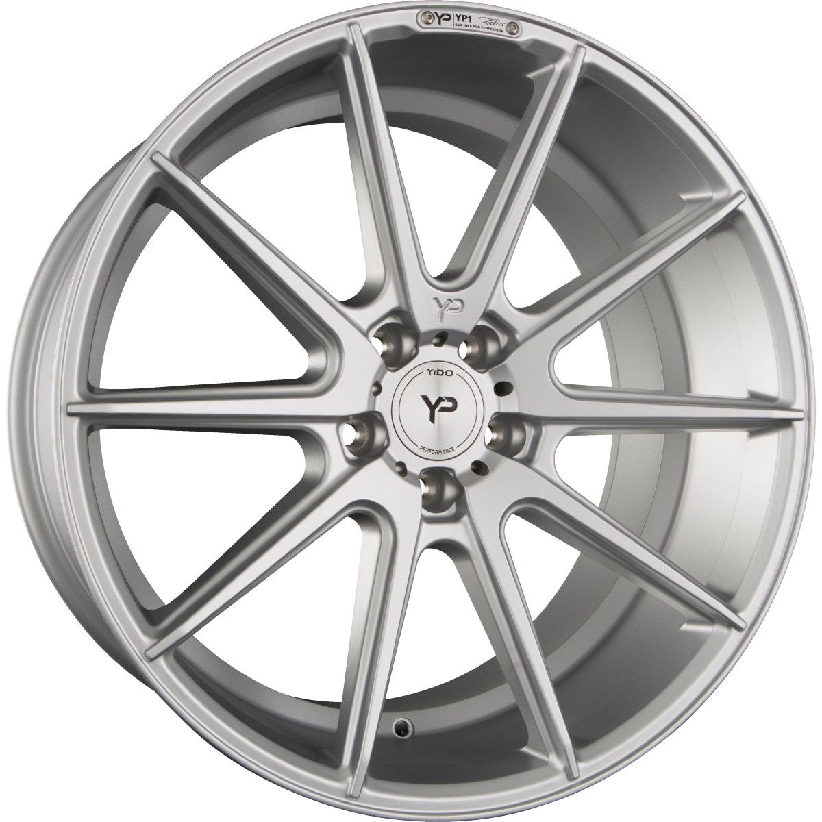 Yido Performance YP1 Talia Matt Silber Alufelge 9.5x19 Zoll ET45 LK 5x112 ML66.6 – Bild 2