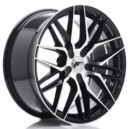 Japan Racing Wheels JR28 gloss black Alufelge 7.5x18 Zoll ET40 LK 5x100 ML57.1 – Bild 2