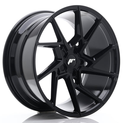 Japan Racing Wheels JR33 gloss black Alufelge 8.5x19 Zoll ET45 LK 5x112 ML66.6 – Bild 2
