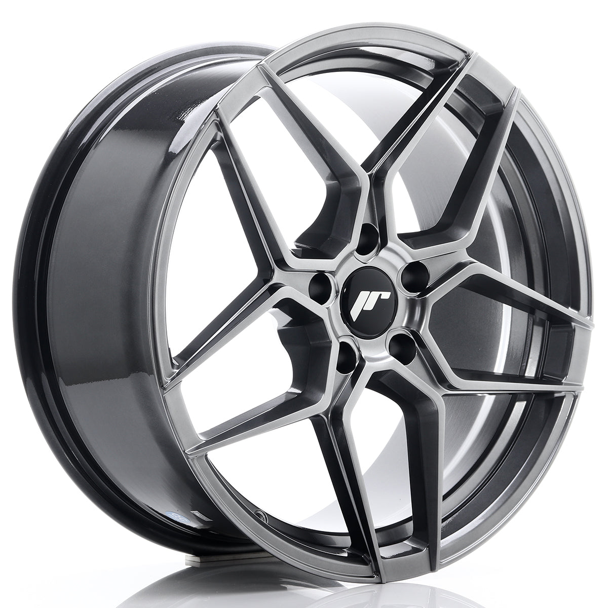 Japan Racing Wheels JR34 hyper black Alufelge 8.5x19 Zoll ET35 LK 5x108 ML74.1 – Bild 2
